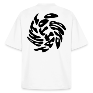 T-shirt Boxy "Anti Tattoo Club" – Blanc